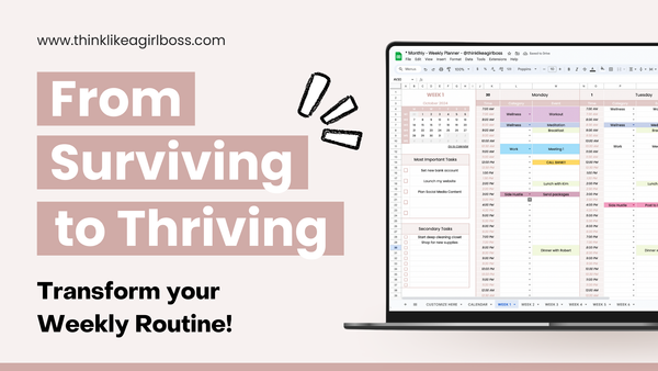 From Surviving to Thriving: Transform Your Weekly Routine